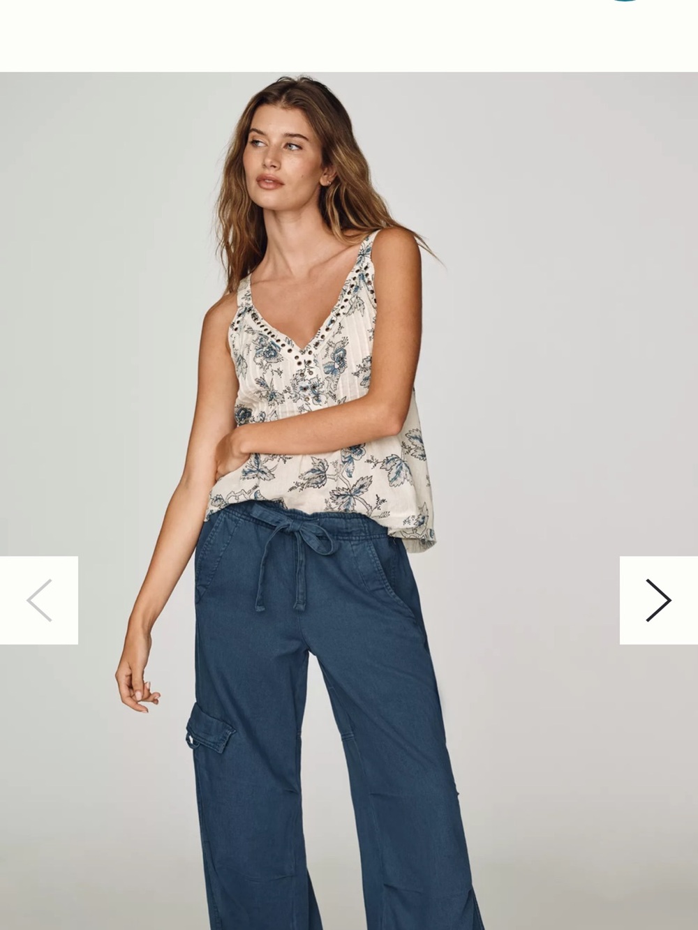 Pilcro Cotton Linen Beach Cargo Pants